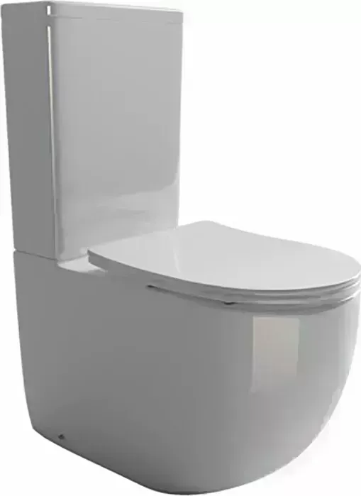 Унитаз компакт Ceramica Nova Унитаз- безободковый Metropol Rimless с сиденьем-микролифт (CN4001)