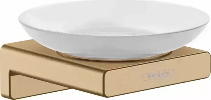 Мыльница Hansgrohe AddStoris шлифованная бронза/матовое стекло (41746140)