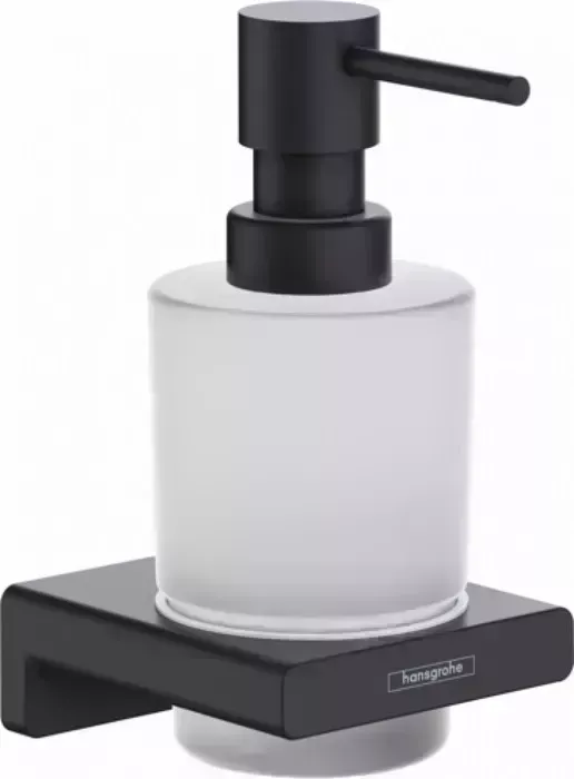 Дозатор Hansgrohe для жидкого мыла AddStoris 200 мл, матовый черный/матовое стекло (41745670)