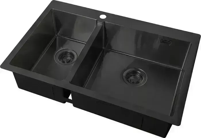 Мойка кухонная ZorG Light ZL R 780-2-510-R графит