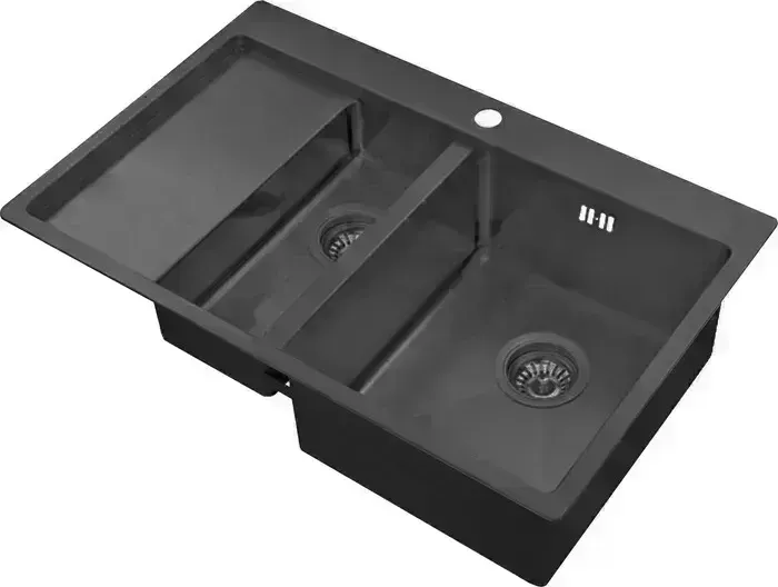Мойка кухонная ZorG Inox R PVD 5178-2-R графит