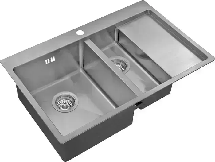Мойка кухонная ZorG Inox R 5178-2-L нержавеющая сталь