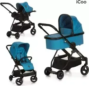 Коляска 3 в 1 icoo 3 в 1 ACROBAT XL Plus Trioset (Diamound sapphire)