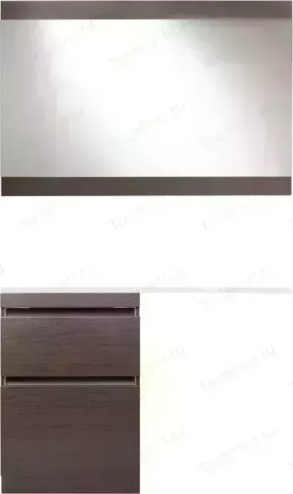 Мебель для ванной Style line Даллас Люкс 58 (120L) напольная, под стиральную машину, венге