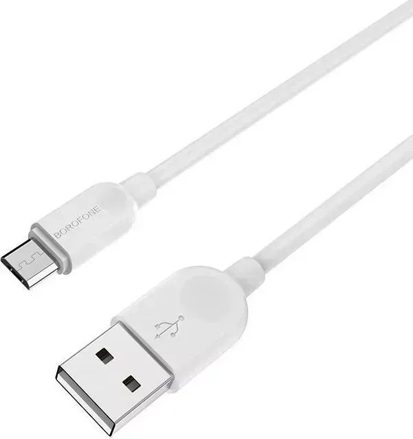 Кабель BOROFONE (6957531090014) BX14 USB (m)-microUSB (m) 2.0m - белый -micro -