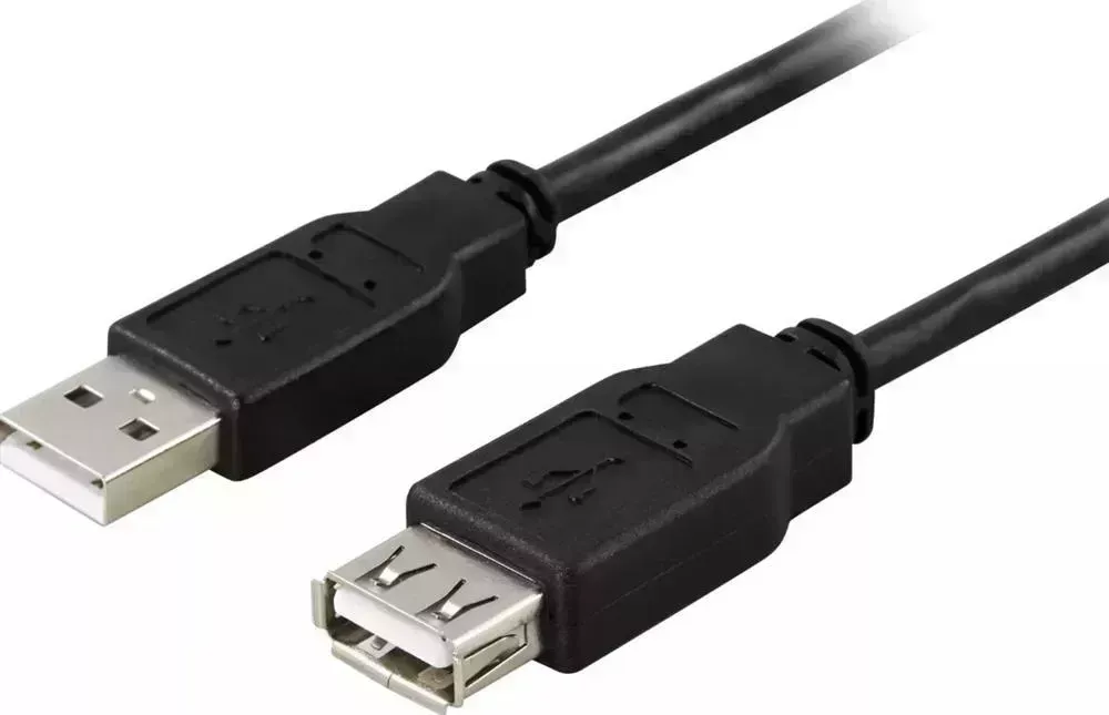 Кабель VS (U550) USB2.0 Aвилка-Арозетка, 5,0 м черный