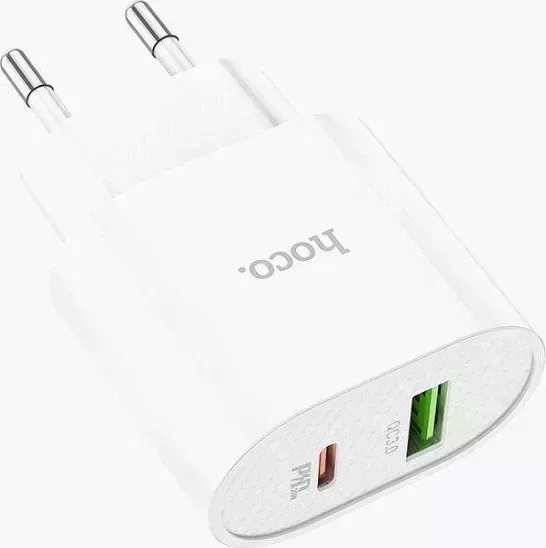 Сетевой адаптер HOCO (6931474757319) C95A Lineal PD 20W+QC3.0 (белый)