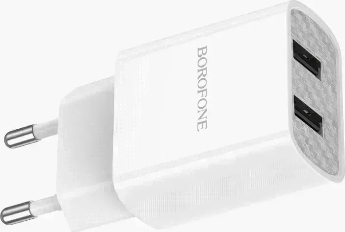 Сетевой адаптер BOROFONE (6931474739148) BA53A Powerway 2USB (белый)