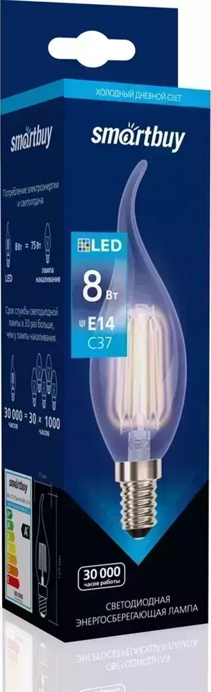 Лампа SMARTBUY (SBL-C37FCan-8-60K-E14) 8W/6000/E14