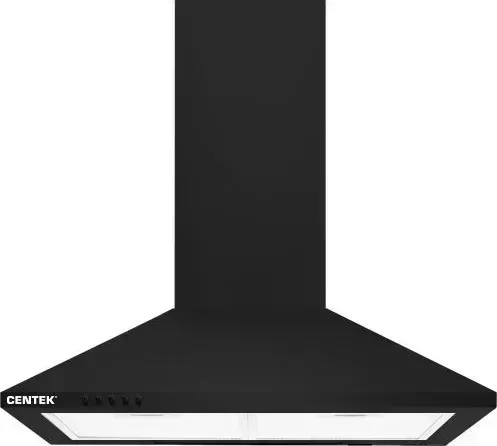 Вытяжка CENTEK СТ-1820-60 BLACK (черн) ширина 60 см, КУПОЛ, 800 м3/час, 67 Вт, 3 скорости 60 67 3