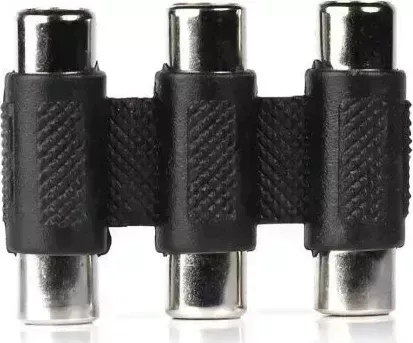 Переходник SMARTBUY (A200) бочонок биноколь 3 RCA(F)-3RCA(F) переходник 3