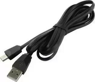 Кабель SMARTBUY (iK-3112sp black) USB-Type C, SPIRAL, 1 метр, черный
