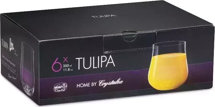 Набор стаканов CRYSTALEX CR350201T TULIPA 6шт 350мл