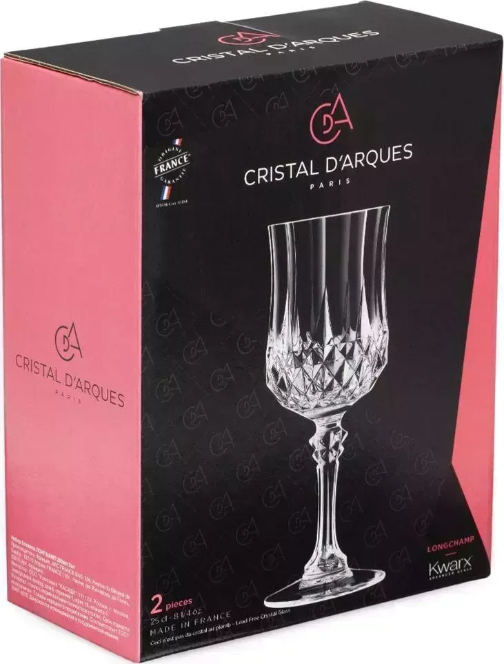 Набор бокалов CRISTAL DARQUES Q9146 для вина ЛОНГШАМП 2шт 250мл
