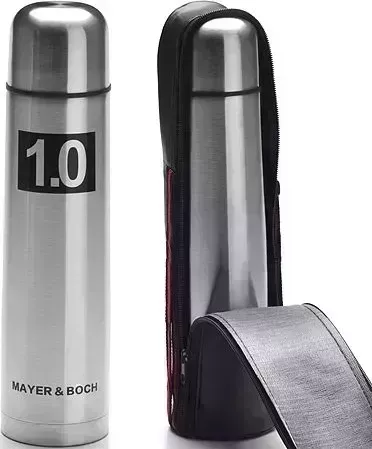 Термос MAYER&BOCH 27613 серебристый/ черный