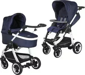 Коляска 2 в 1 Teutonia 2 в 1 Cosmo V4 Pearl 6025 Atlantic с ручным тормозом