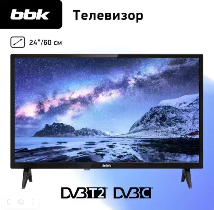 Телевизор BBK 24LEM-1008/T2C черный