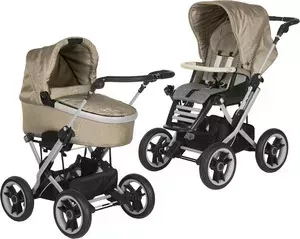 Коляска 2 в 1 Teutonia 2 в 1 Mistral Primus V4 Graphite 6020-6070 Sahara