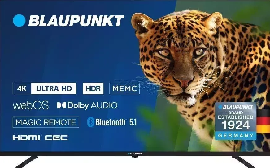 Телевизор BLAUPUNKT 50UW5000T SMART TV UltraHD 4K безрамочный