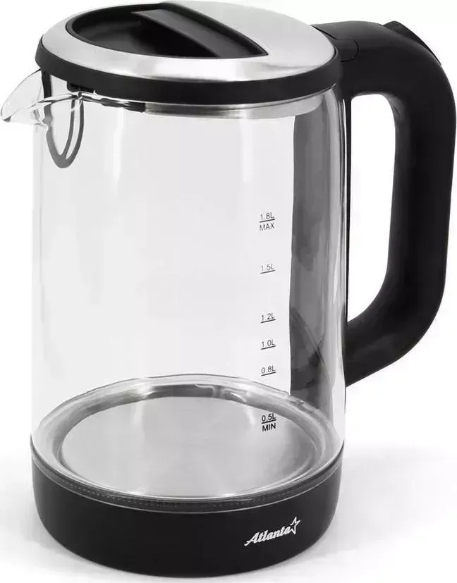 Чайник электрический АТЛАНТA ATH-2475 (black) стеклянный