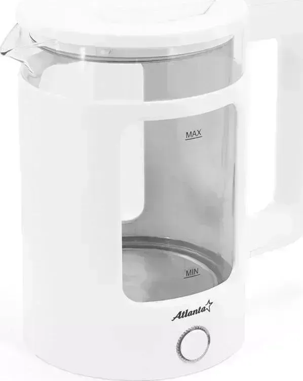 Чайник электрический АТЛАНТA ATH-2474 (white) стеклянный