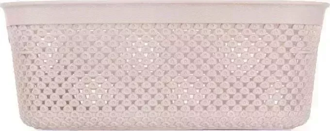 Корзина HOBBY LIFE HL041278P DIAMOND розовая 28.5х21х11см с ручками