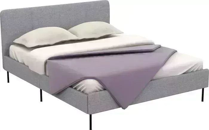 Кровать Аскона 200x180 Ноа Тк. Рико светло-серый