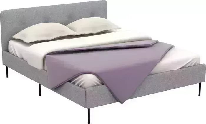Кровать Аскона 200x160 Альма Тк. Рико светло-серый
