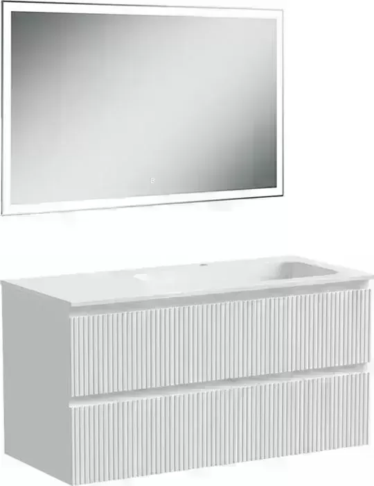 Мебель для ванной Sancos Snob T 100х45 правая, Bianco