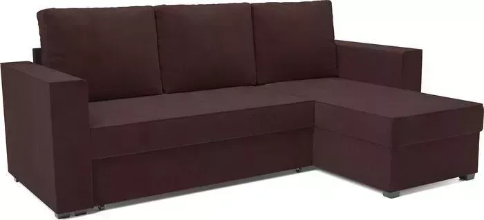 Диван угловой Mebel Ars Рим (велюр шоколад HB-178 16)