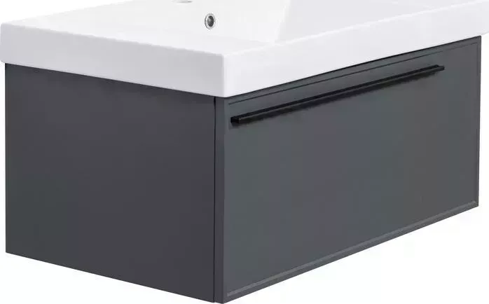 Тумба с раковиной La Fenice с Elba Grigio 80х47 серая (FNC-01-ELB-G-80, CU.NN.80)