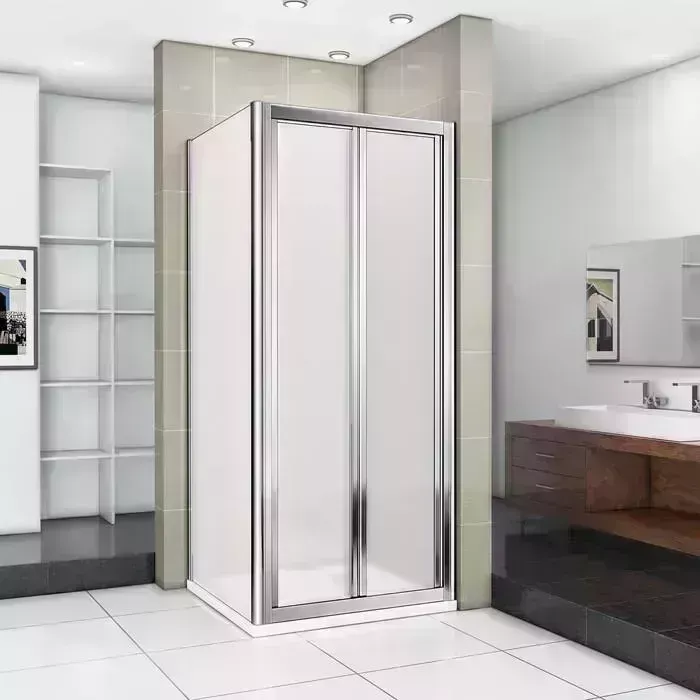 Душевой уголок Good Door Infinity SD+SP 80х100 с поддоном, матовый Grape, хром