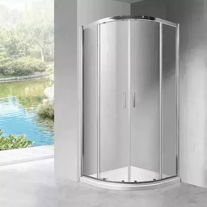 Душевой уголок Vincea Scala VSQ-2SC 90x90 с акриловым поддоном, прозрачный, хром