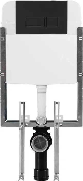 Смывной бачок BelBagno с клавишей черная матовая (BB020, BB044NERO)