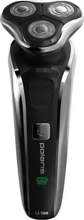 Бритва POLARIS PMR 0307RС WET&DRY PRO 5 BLADES+ черный/хром