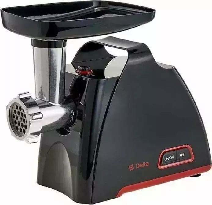 Мясорубка DELTA DL-6105M черный с красным