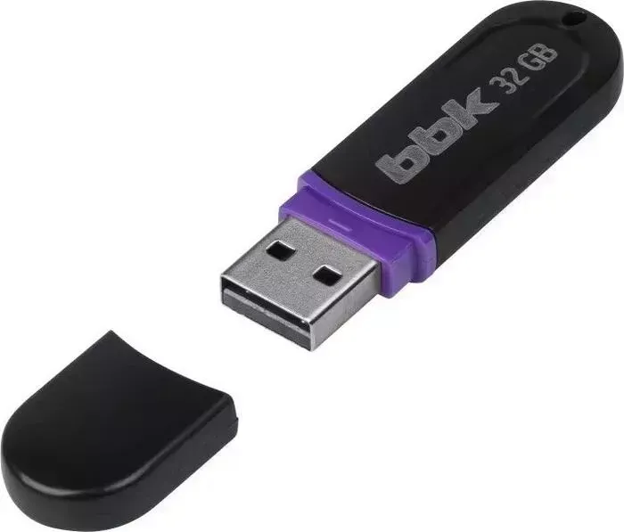 Флеш-накопитель BBK 032G-JET черный, 32Гб, USB2.0, JET серия