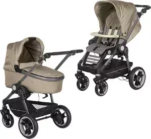 Коляска 2 в 1 Teutonia 2 в 1 BeYou (Теутония БиЮ) V4 Elite Graphite (WHL3) 6020-6070 Sahara