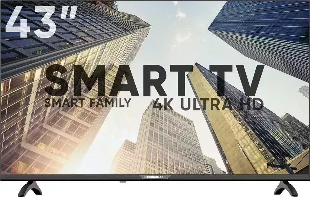 Телевизор SOUNDMAX SM-LED43M01SU UHD SMART безрамочный