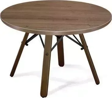 Стол журнальный SHEFFILTON SHT-S70/ 60 темный орех/черный муар/орех тьеполо дерево/металл/ 174439 Столик 60