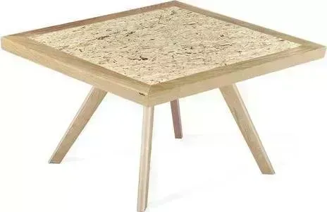 Стол журнальный SHEFFILTON SHT-S39/70/70 ДУБ/OSB прозрачный лак дерево 137144 Столик