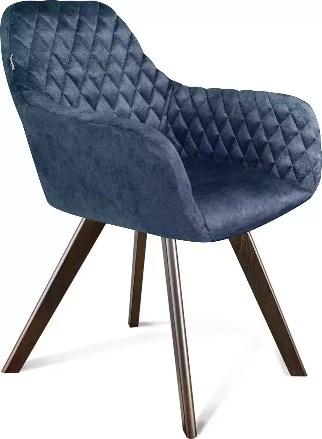 Стул SHEFFILTON SHT-ST38/S39 синий пепел/венге микровелюр/дерево 206843 Cтул