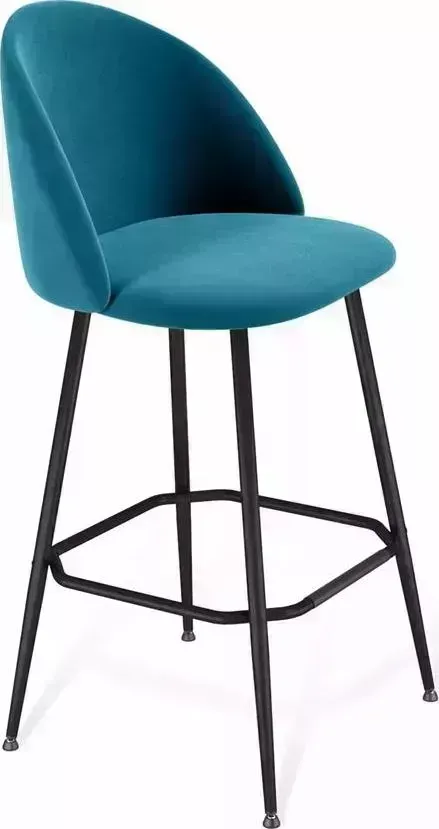 Стул SHEFFILTON SHT-ST35/S113 тихий океан/черный муар микровелюр/металл 209034 Cтул