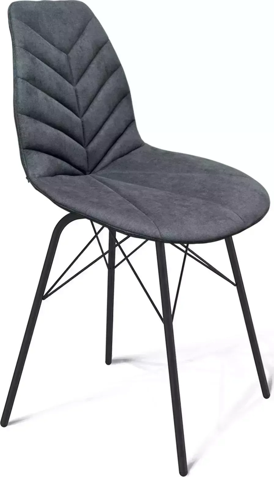 Стул SHEFFILTON SHT-ST29-C4/S64 графит/черный муар микровелюр/металл 1606 Cтул