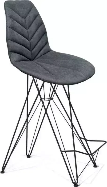 Стул SHEFFILTON SHT-ST29-C4/S130 HD графит/черный муар микровелюр/металл 194032 Cтул HD