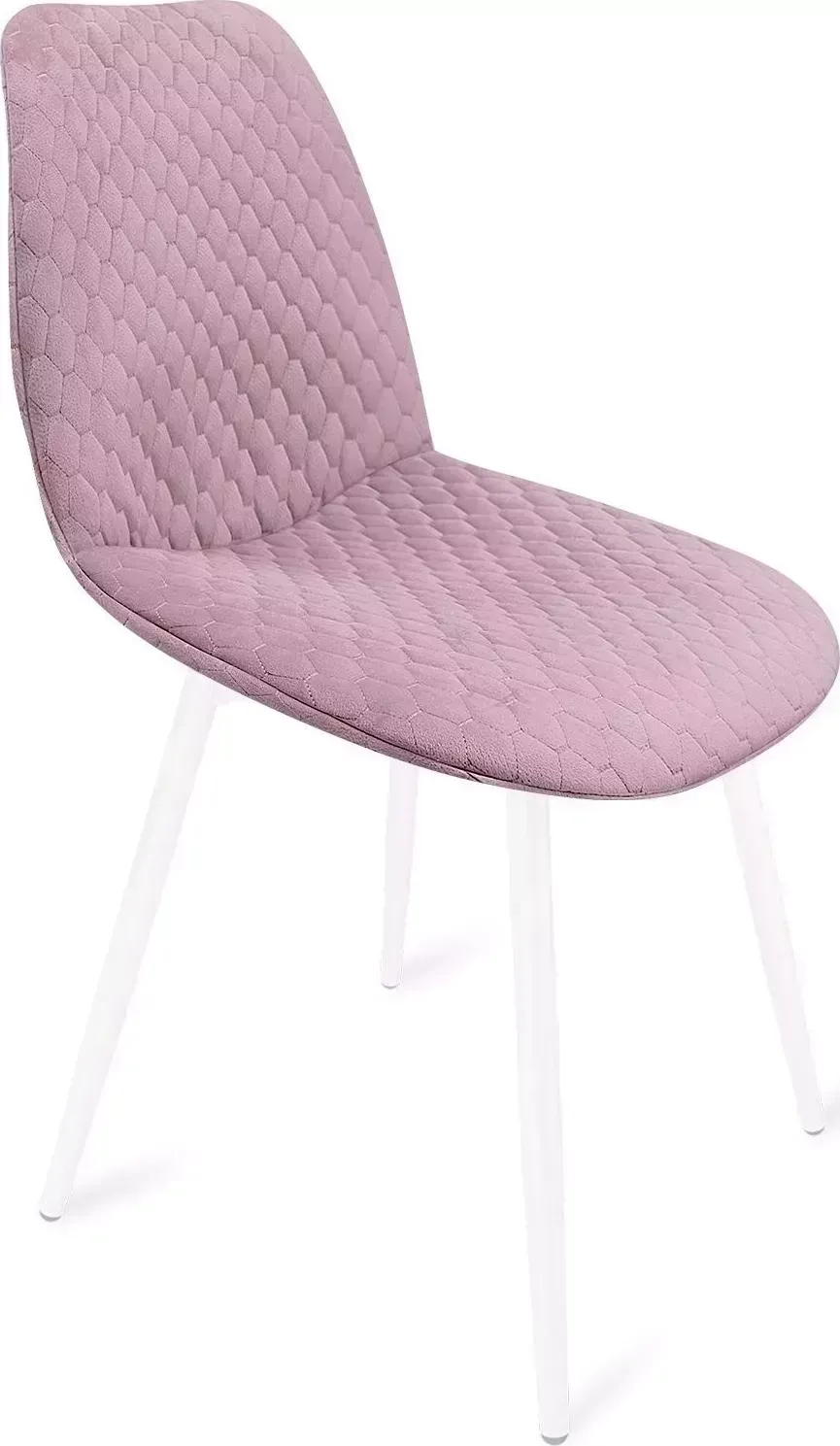 Стул SHEFFILTON SHT-ST29-C22/S95-1 розовый зефир/белый муар микровелюр/металл 199594 Cтул
