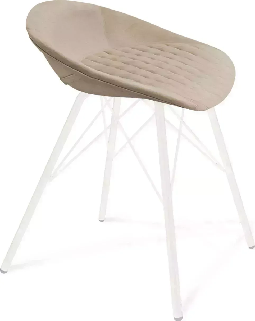 Стул SHEFFILTON SHT-ST19-SF2/S37 ванильный крем/белый микровелюр/металл 209798 Cтул