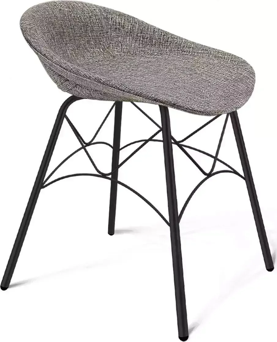 Стул SHEFFILTON SHT-ST19-SF1/S107 коричневый сахар/черный муар рогожка/металл 189421 Cтул