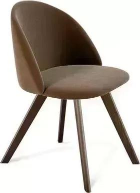 Стул SHEFFILTON SHT-ST35/S39 кофейный ликер/темный орех микровелюр/дерево 179987