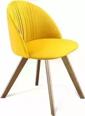 Стул SHEFFILTON SHT-ST35-1/S39 имперский жёлтый/светлый орех микровелюр/дерево 189606